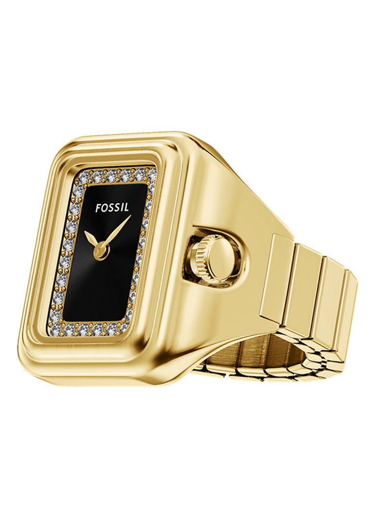 Fossil Dames Raquel horloge ring ES5447 in de kleur Goud