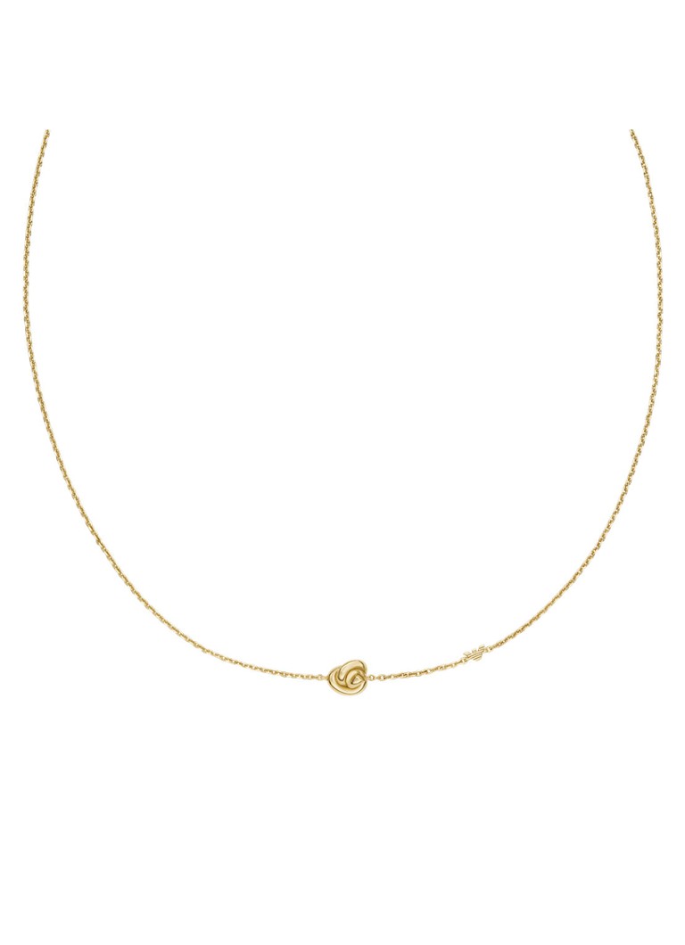 Armani Dames Ketting van zilver EG3636710 in de kleur Goud