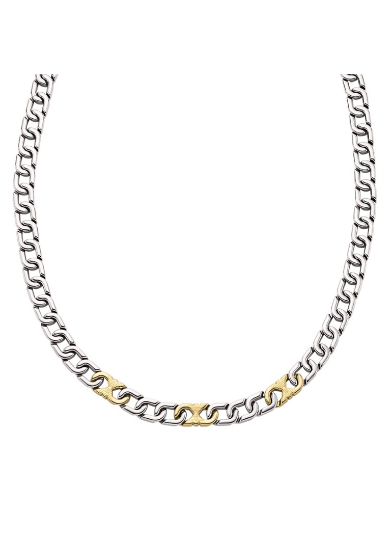 Armani Heren Ketting EGS3297040 in de kleur Zilver