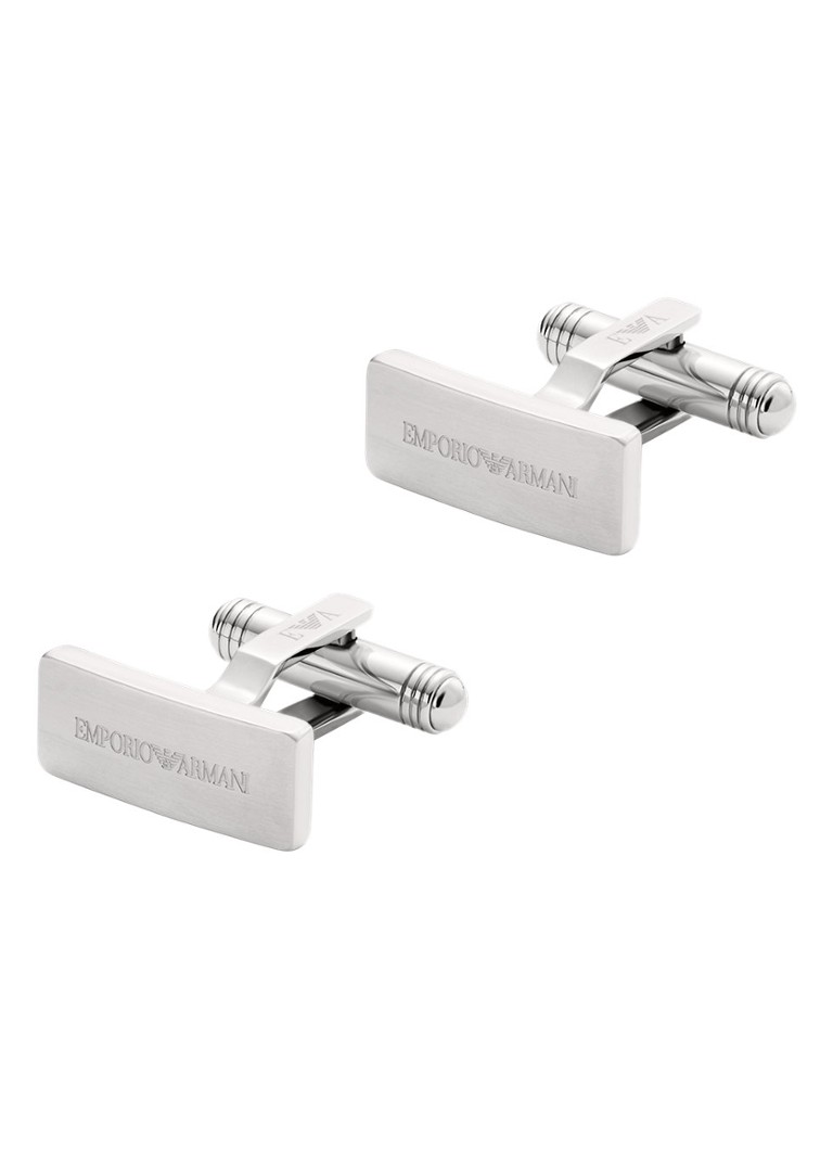 Armani Heren Manchetknopen EGS3308040 in de kleur Zilver