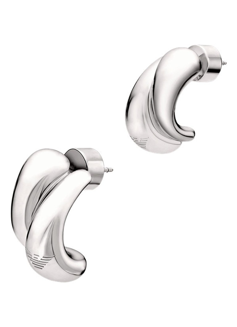 Armani Dames Oorstekers EGS3342040 in de kleur Zilver