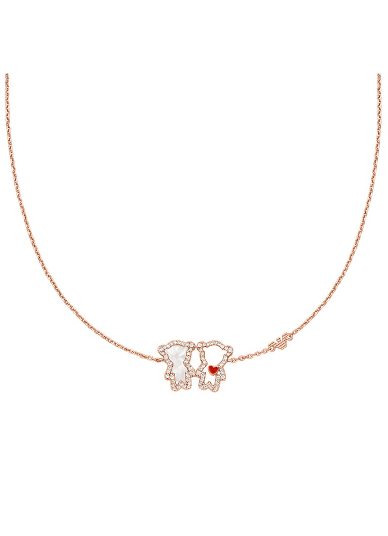 Armani Dames Ketting EGS3351221 in de kleur Roségoud