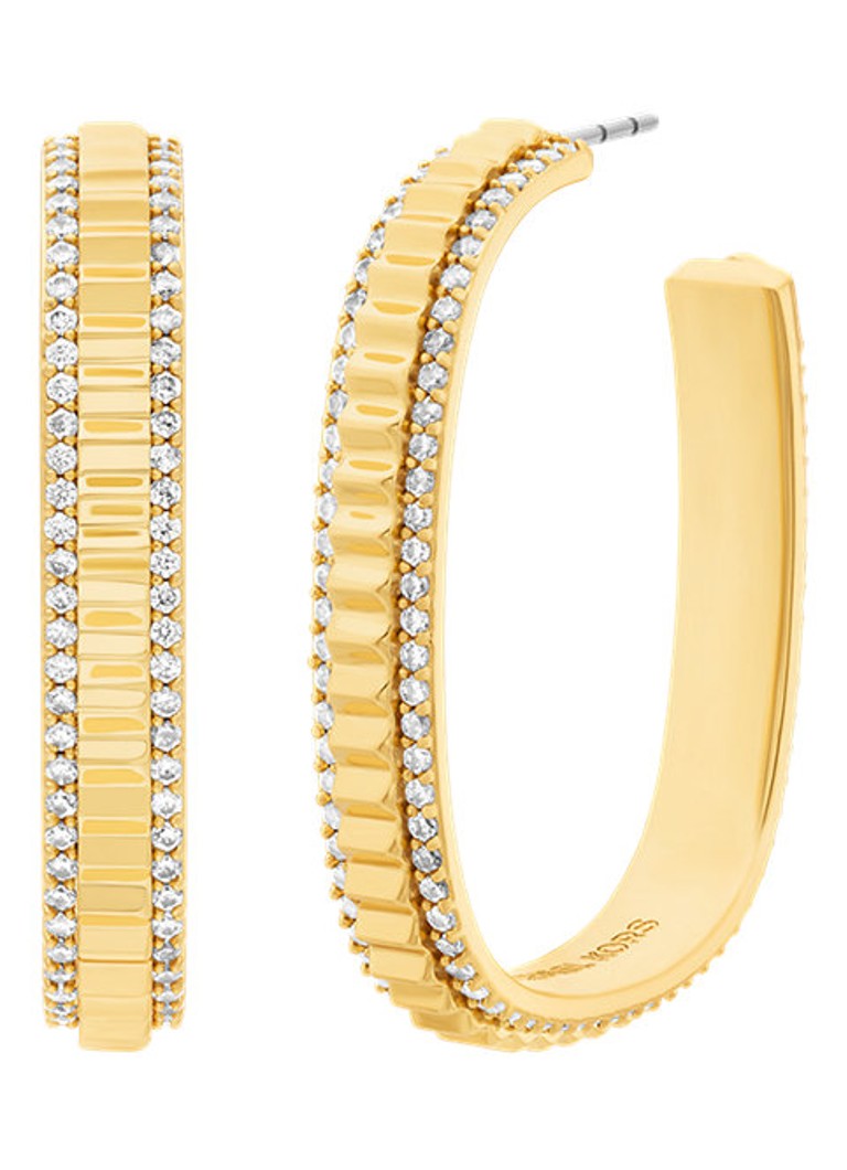 Michael Kors Dames Premium oorringen verguld MKJ8612710 in de kleur Goud