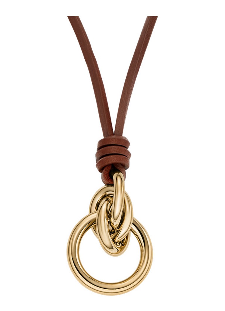Skagen Dames Moderne Stak ketting SKJ1897710 in de kleur Goud