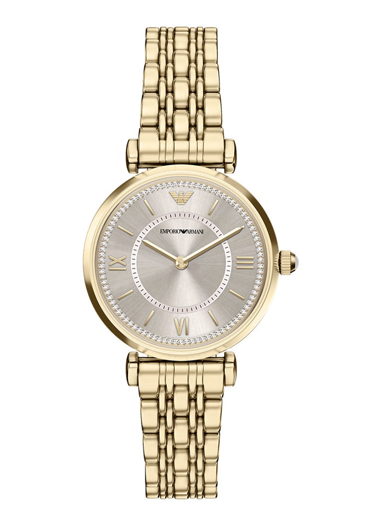 Armani Dames Horloge AR11766 in de kleur Goud