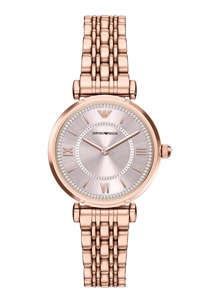 Armani Dames Horloge AR11767 in de kleur Roségoud