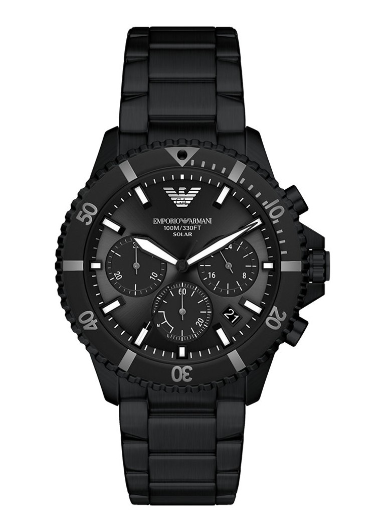 Armani Heren Horloge AR11784 in de kleur Zwart