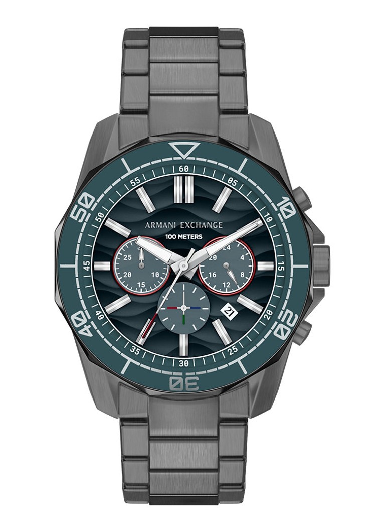 Armani Heren Horloge AX1972 in de kleur Zilver