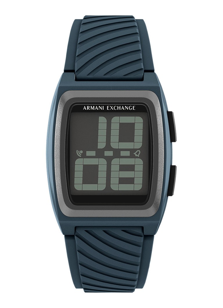 Armani Heren Horloge AX2970 in de kleur Blauw