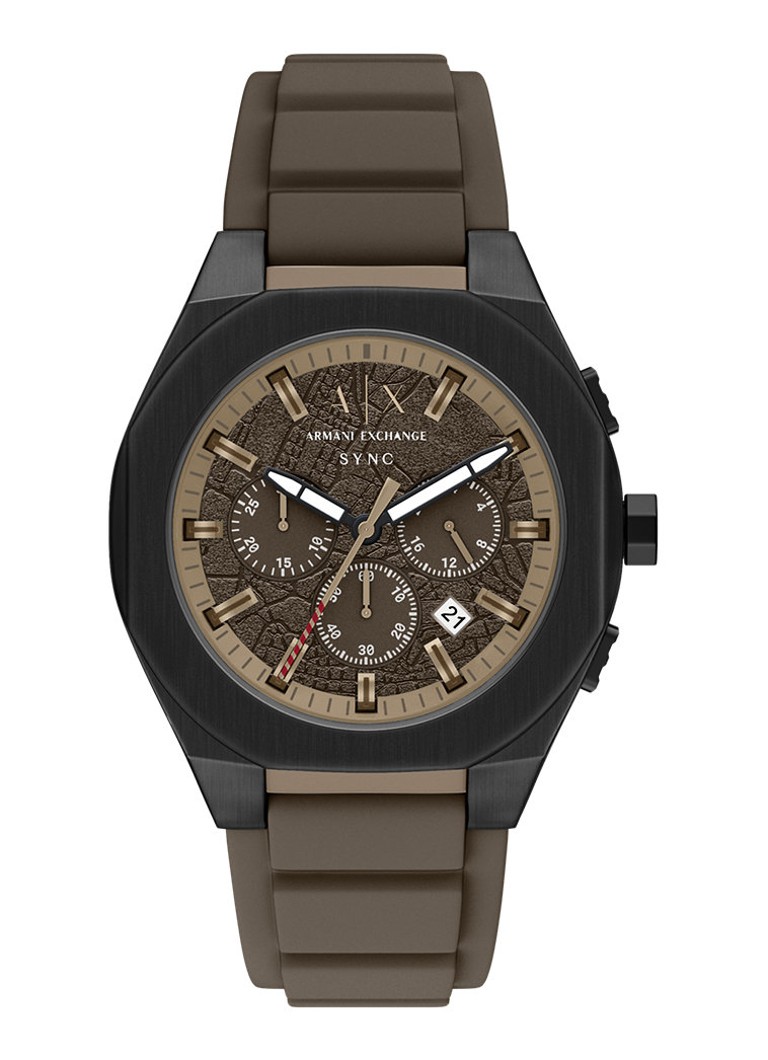 Armani Heren Horloge AX4293 in de kleur Zwart
