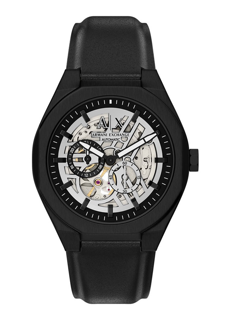 Armani Heren Horloge AX4297 in de kleur Zwart