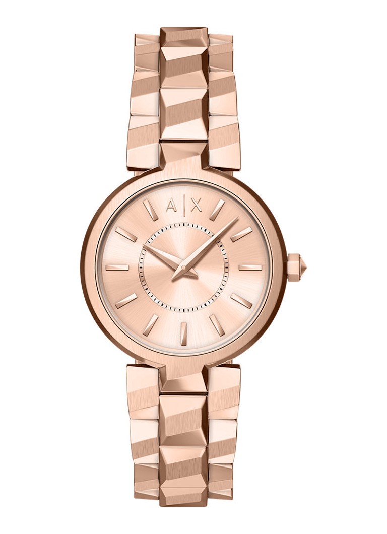 Armani Dames Horloge AX4408 in de kleur Roségoud