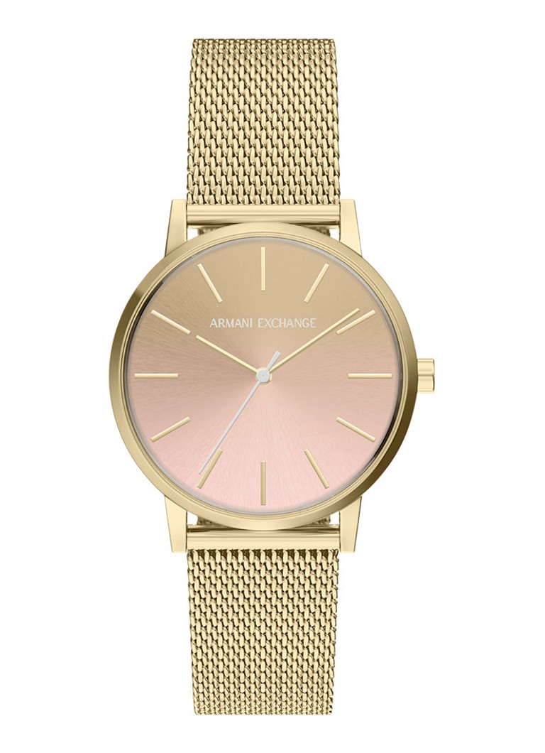 Armani Dames Horloge AX5619 in de kleur Goud