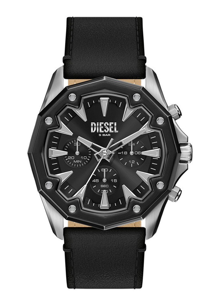 Diesel Heren Stinger horloge DZ4710 in de kleur Zilver
