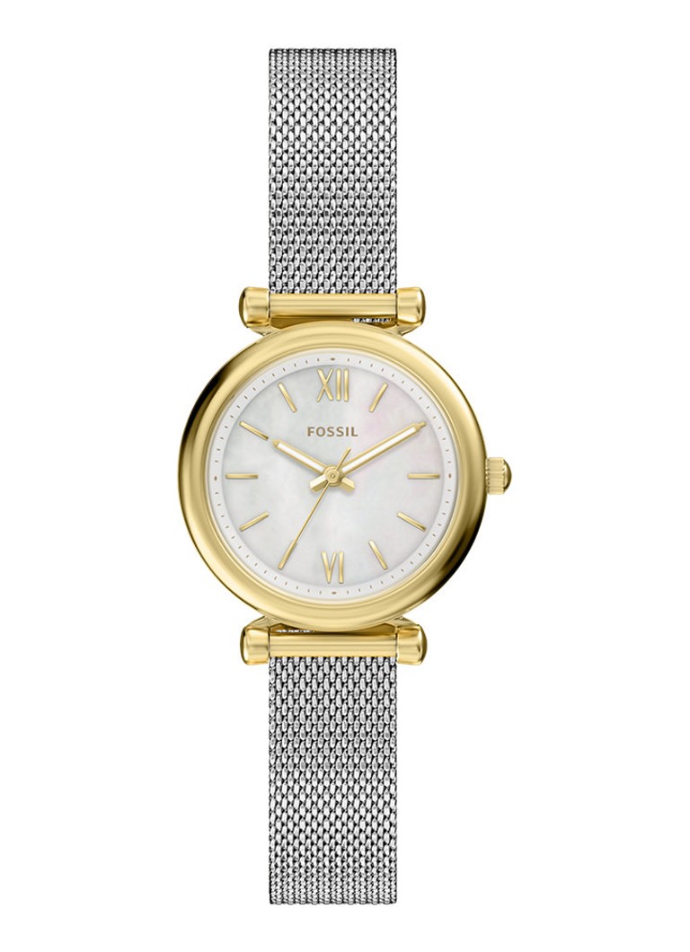 Fossil Dames Carlie horloge ES5463 in de kleur Zilver