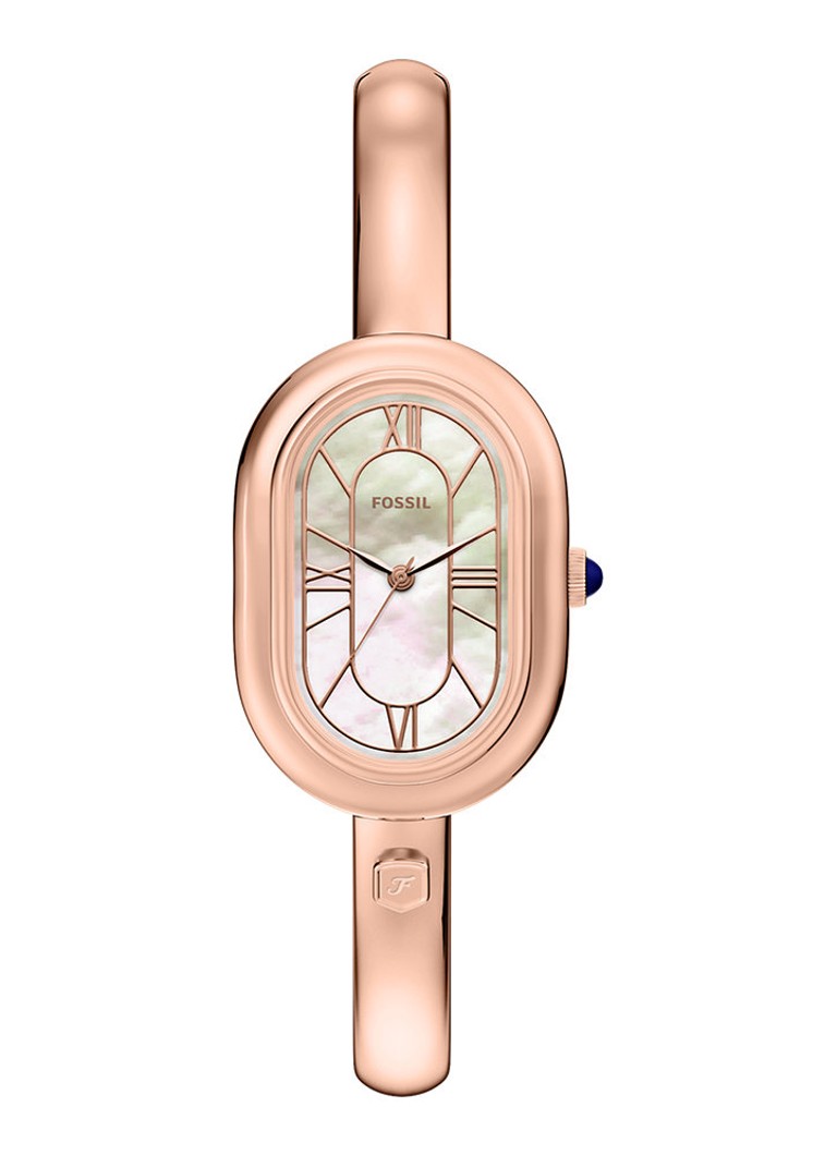 Fossil Dames Sloan horloge ES5472 in de kleur Roségoud