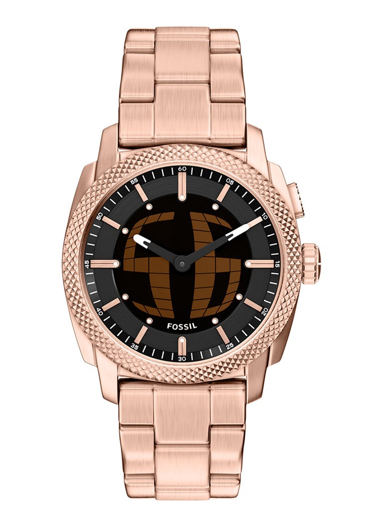 Fossil Heren Machine horloge FS6158 in de kleur Roségoud