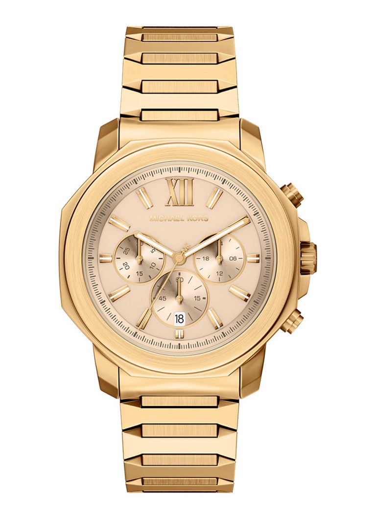 Michael Kors Heren Prescott horloge MK9249 in de kleur Goud