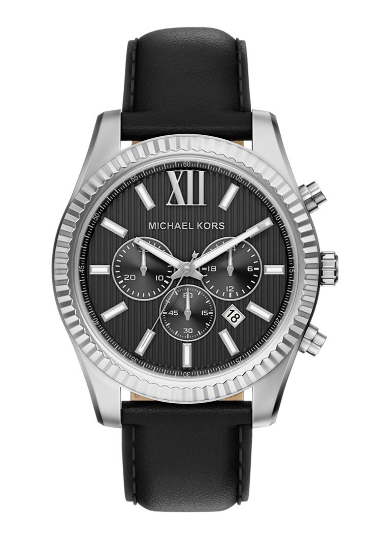 Michael Kors Heren Lexington horloge MK9256 in de kleur Zilver
