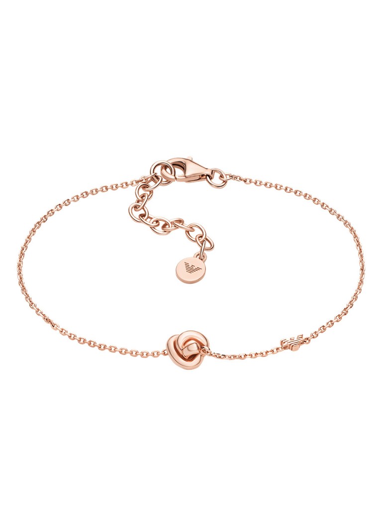 Armani Dames Armband van zilver EG3641221 in de kleur Roségoud