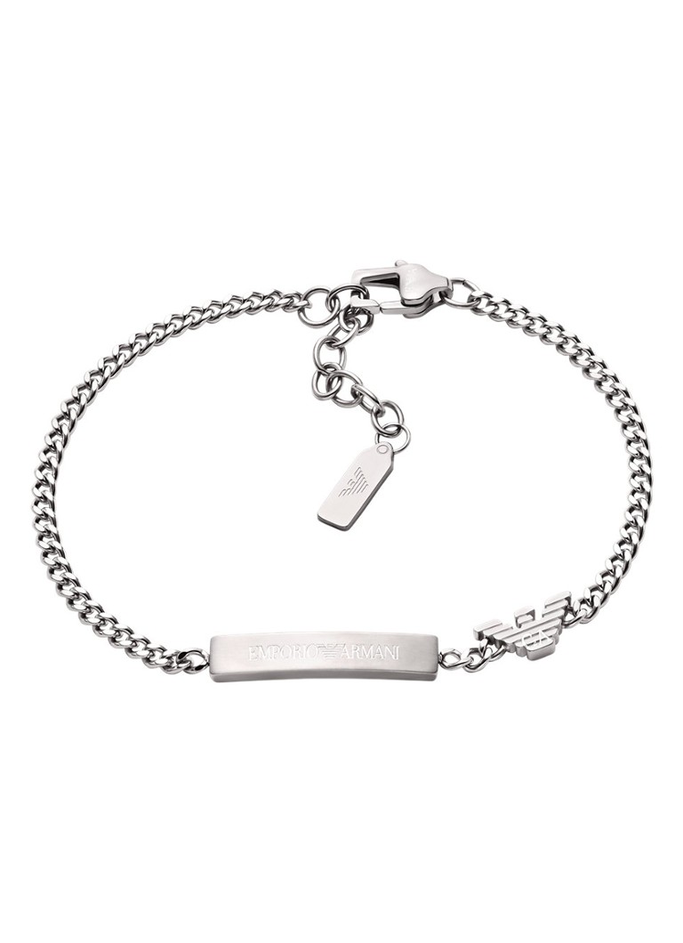 Armani Heren Armband EGS3310040 in de kleur Zilver