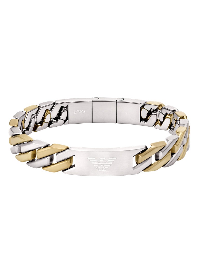 Armani Heren Armband EGS3314040 in de kleur Goud / zilver