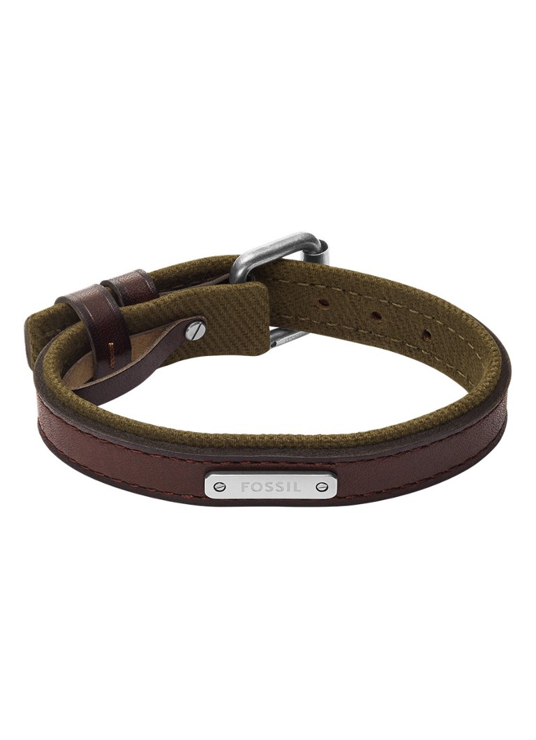 Fossil Heren Everett armband JA7315998 in de kleur Bruin