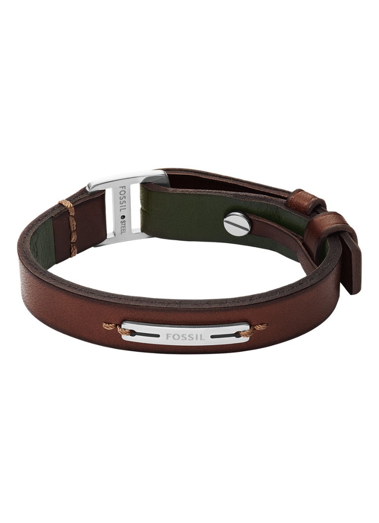 Fossil Heren Machine armband JF04963040 in de kleur Bruin