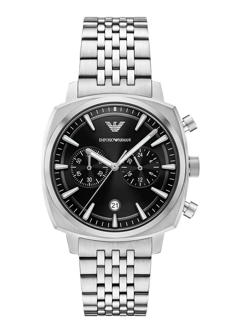 Armani Heren Horloge AR11725 in de kleur Zilver