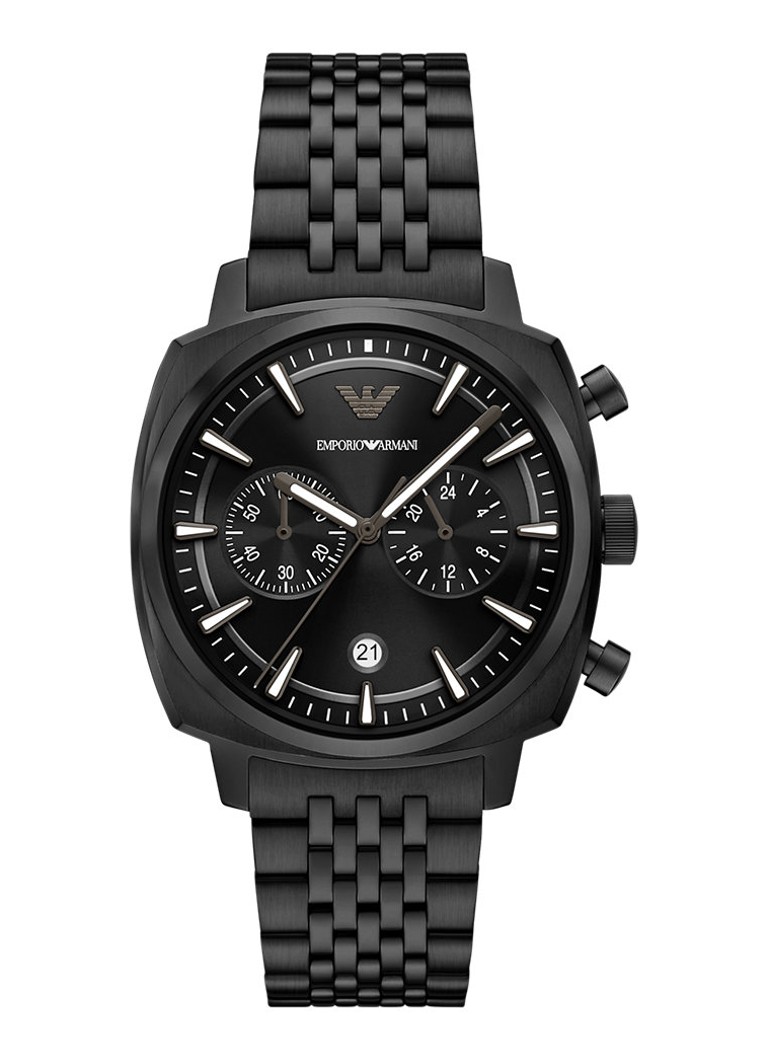 Armani Heren Horloge AR11727 in de kleur Zwart
