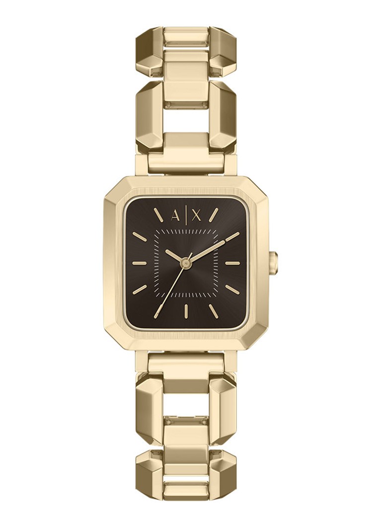 Armani Dames Horloge AX5738 in de kleur Goud