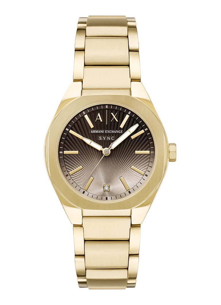 Armani Dames Horloge AX6031 in de kleur Goud