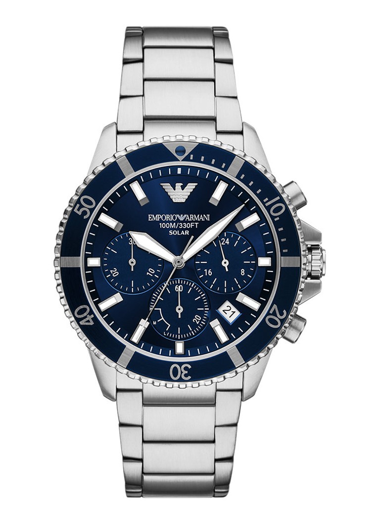 Armani Heren Horloge AR11798 in de kleur Zilver