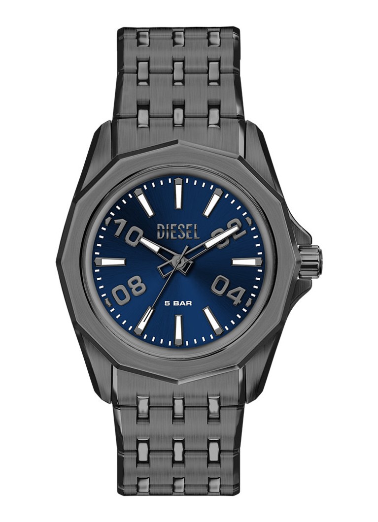 Diesel Heren Stinger horloge DZ2236 in de kleur Antraciet