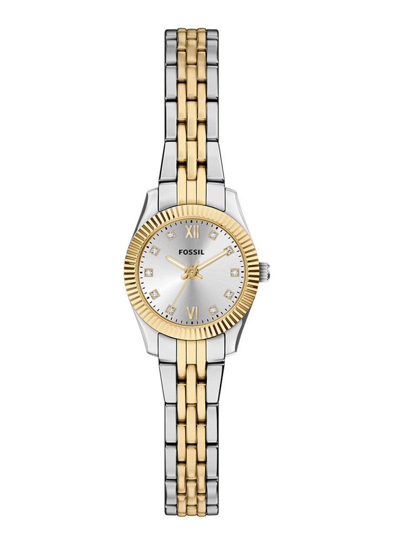 Fossil Dames Scarlette horloge ES5473 in de kleur Zilver