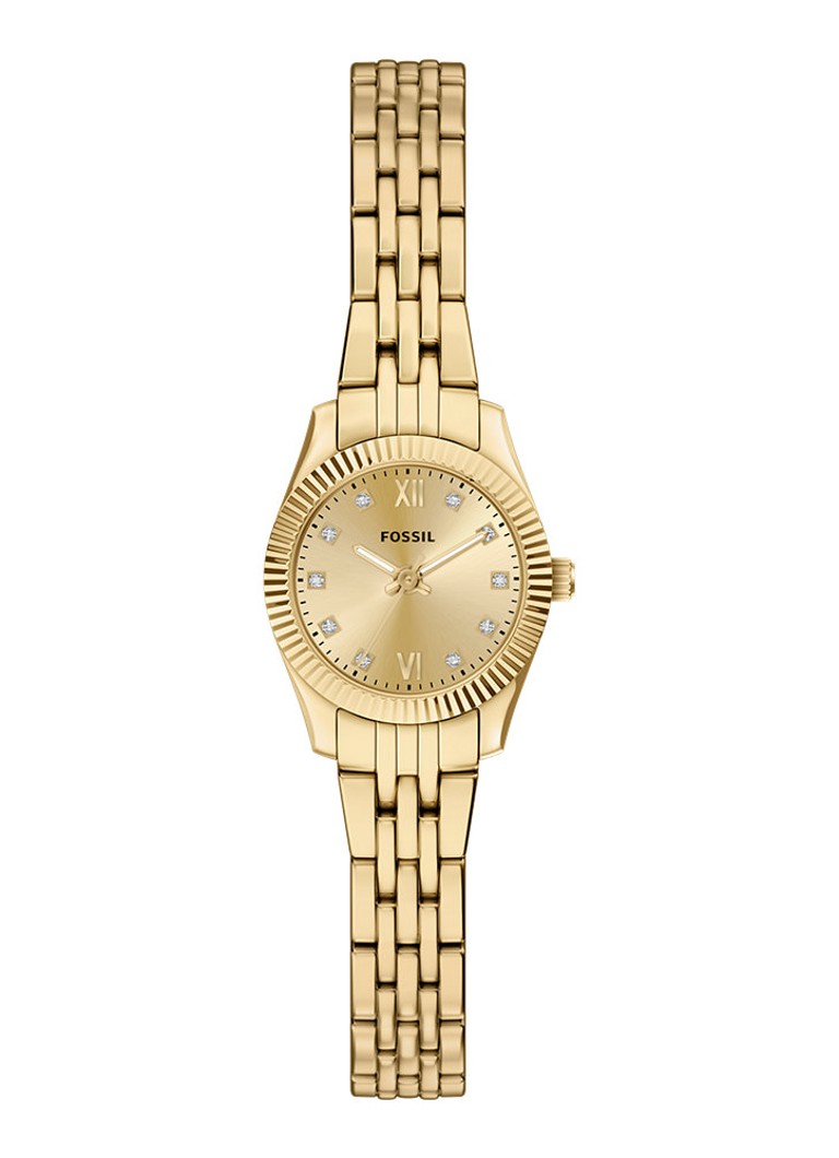 Fossil Dames Scarlette horloge ES5474 in de kleur Goud