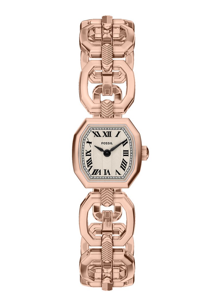 Fossil Dames Harlow horloge ES5484 in de kleur Roségoud