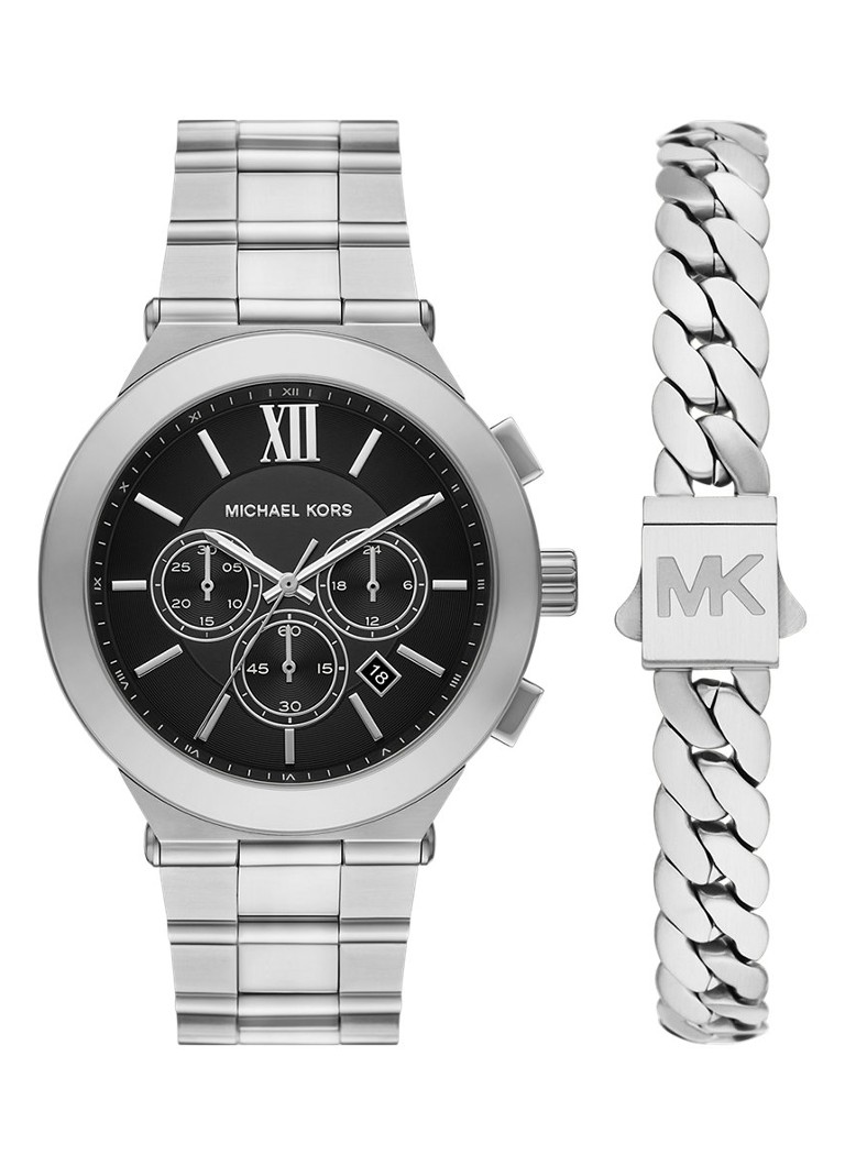 Michael Kors Heren Billie horloge met armband in set van 2 MK9272SET in de kleur Zilver