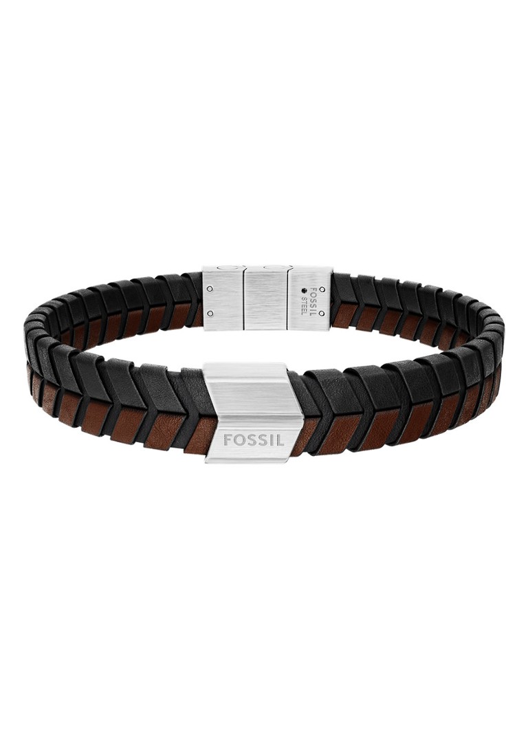 Fossil Heren Jewelry armband JF04984040 in de kleur Bruin
