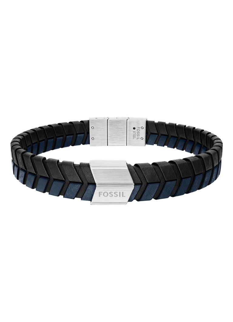 Fossil Heren Jewelry armband JF04985040 in de kleur Blauw