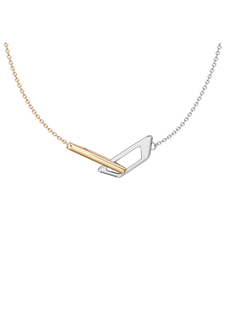 Diesel Dames D Logo ketting DX1687931 in de kleur Goud