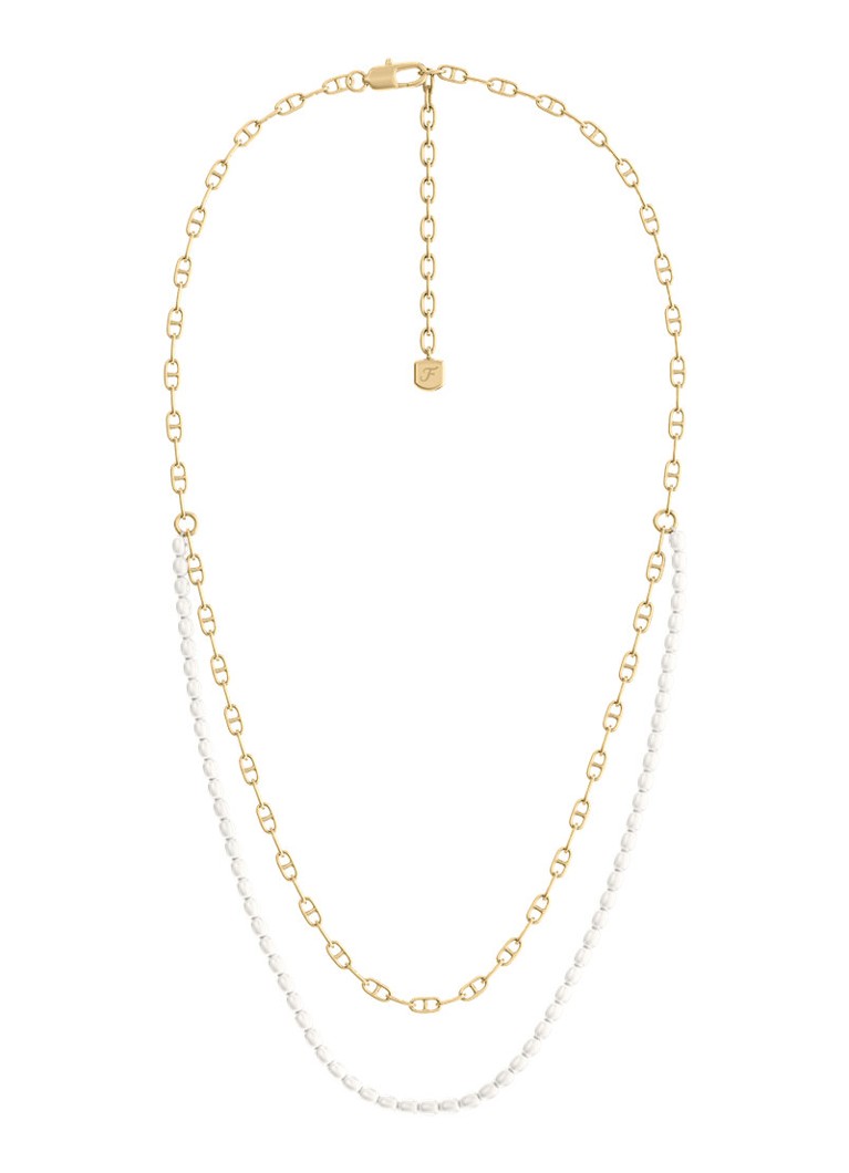 Fossil Dames Heritage ketting verguld JA7321710 in de kleur Goud