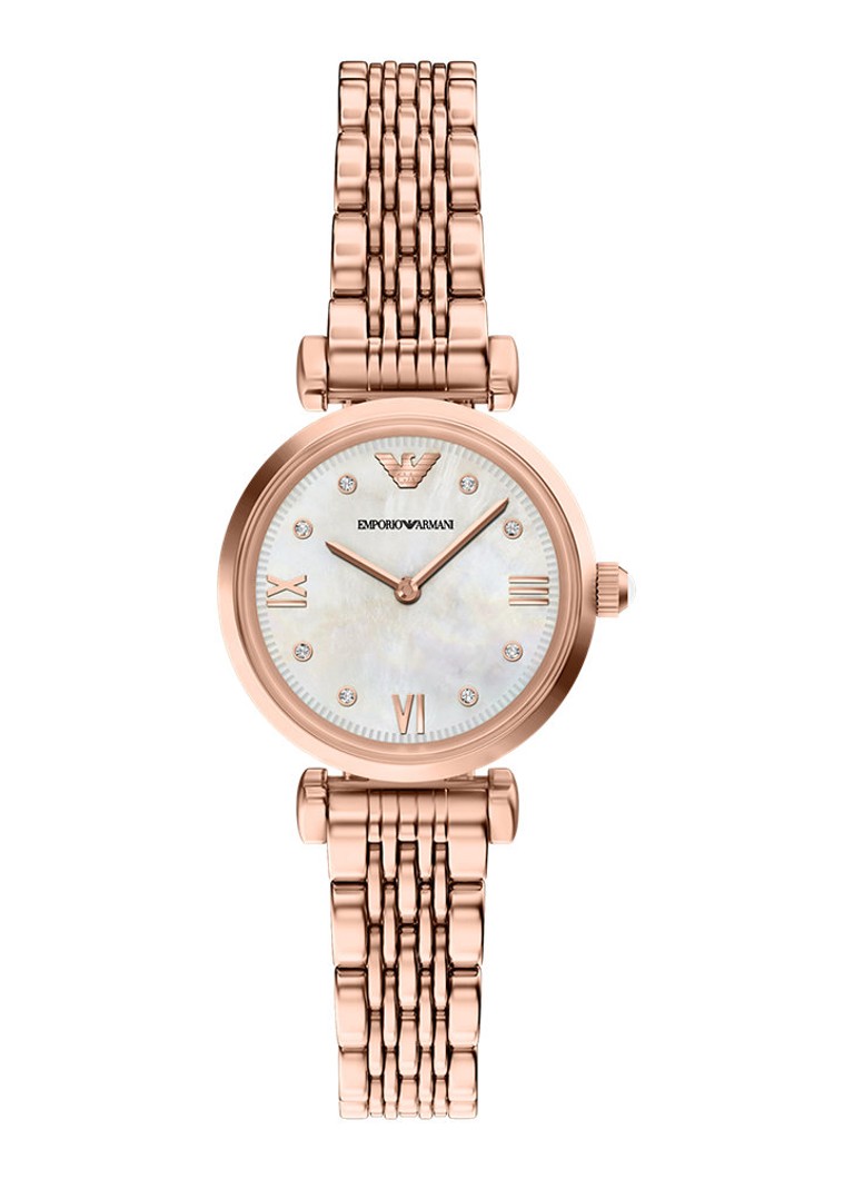 Armani Dames Horloge AR11805 in de kleur Roségoud
