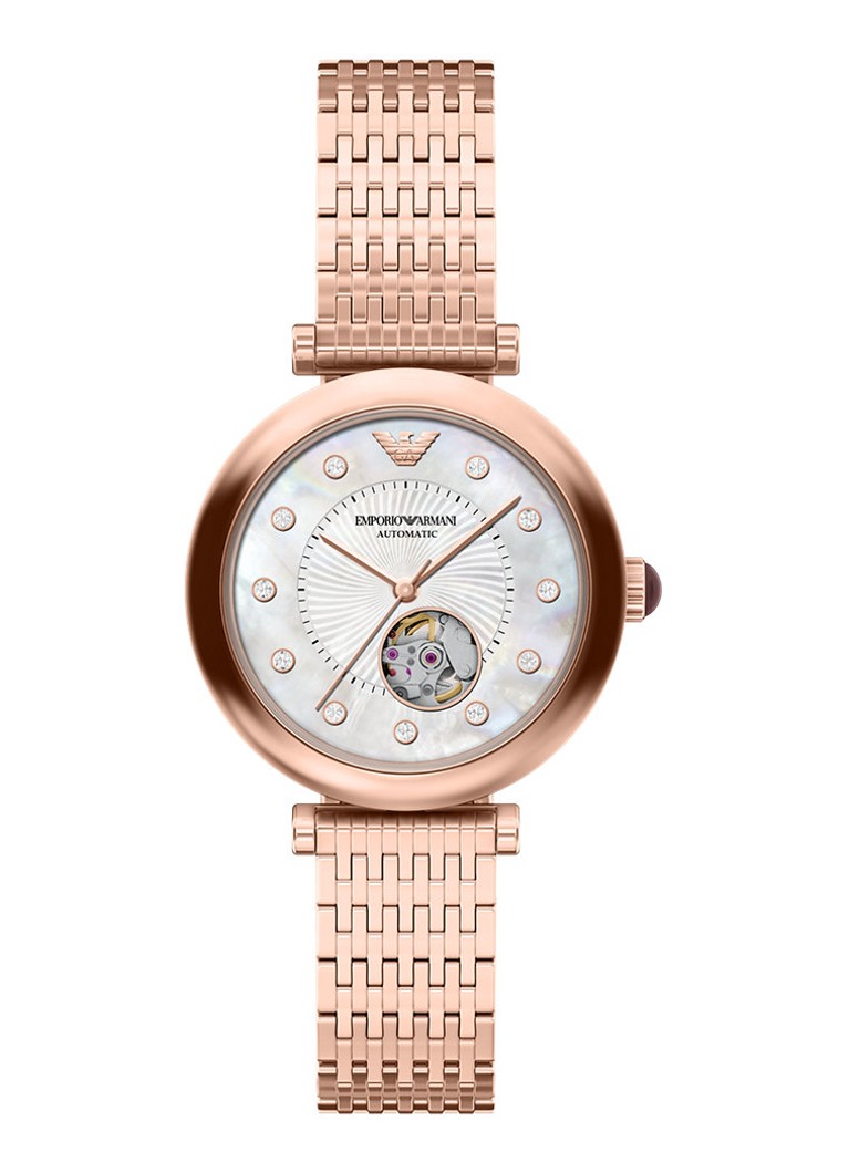 Armani Dames Horloge AR60096 in de kleur Roségoud