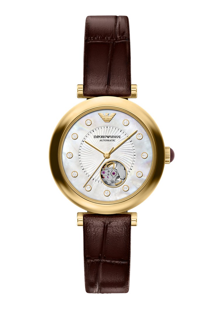 Armani Dames Horloge AR60097 in de kleur Goud