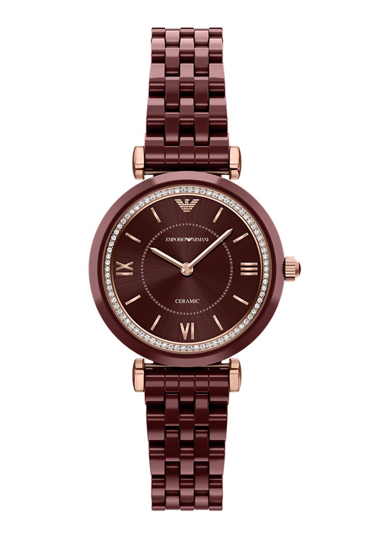 Armani Dames Horloge AR70020 in de kleur Roségoud