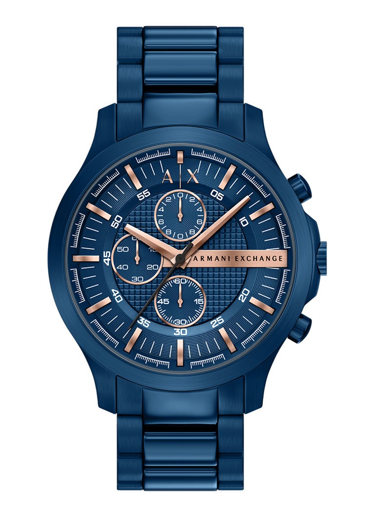 Armani Heren Horloge AX2468 in de kleur Blauw