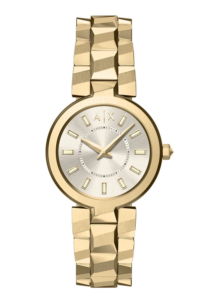 Armani Dames Horloge AX4409 in de kleur Goud