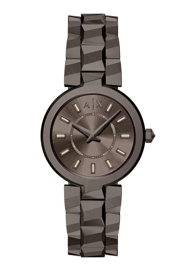 Armani Dames Horloge AX4410 in de kleur Bruin