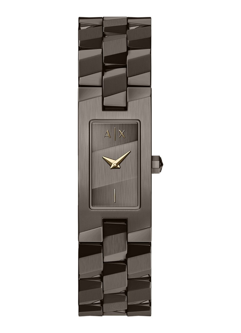 Armani Dames Horloge AX4703 in de kleur Bruin